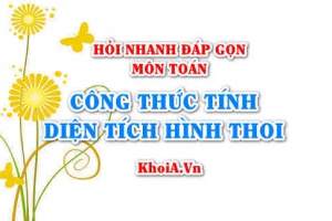 Tính diện tích hình thoi bằng công thức nào? Hỏi nhanh đáp gọn môn Toán